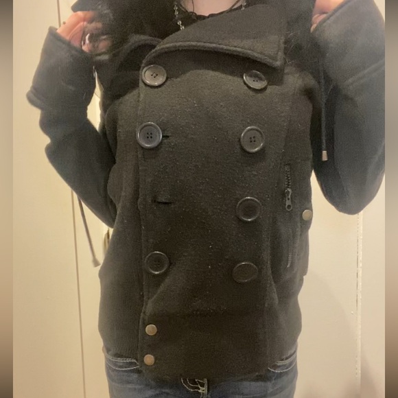 Insane y2k vintage mcbling coat sweater jacket - Picture 4 of 6